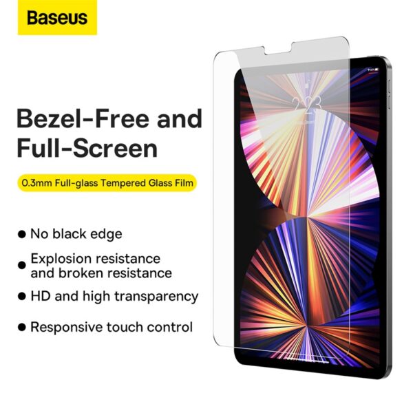 Baseus iPad Mini  8.3inch 2021 0.3mm Full-glass Tempered Glass Film Pasting Artifact Transparent- SGBL021402 - Image 2