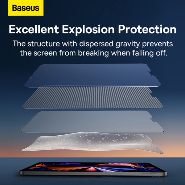 Baseus iPad Mini  8.3inch 2021 0.3mm Full-glass Tempered Glass Film Pasting Artifact Transparent- SGBL021402 - Image 5