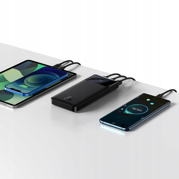 Baseus 10000mAh 20W Bipow Digital Display Fast Charge Power Bank - 6M - Image 4