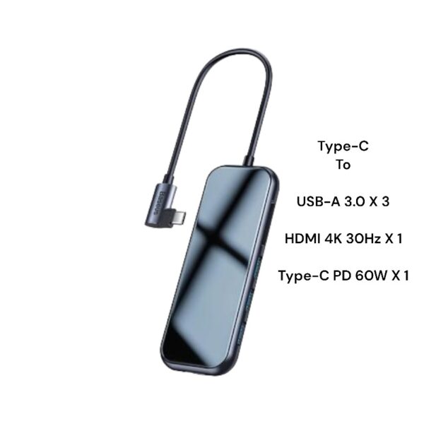 Baseus 5-in-1 Type-C HUB  Multifunctional Docking Station - 6 Months Warranty