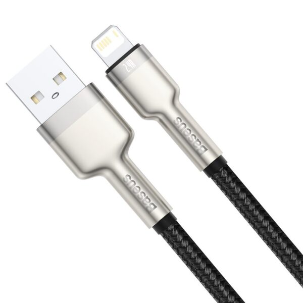 Baseus Cafule Series 2 Meter USB to Lightning Metal Data Cable  2.4A - 6M - Image 3