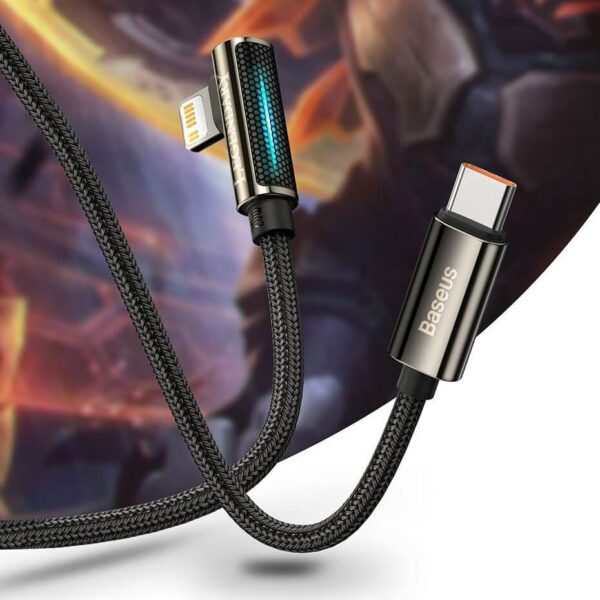 Baseus Legend Series 1m Elbow Fast Charging Data Cable Type-C to iP 20W PD  Black CATLCS-01- 6 Months Warranty - Image 4