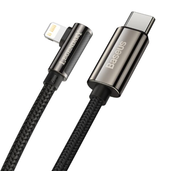 Baseus Legend Series 1m Elbow Fast Charging Data Cable Type-C to iP 20W PD  Black CATLCS-01- 6 Months Warranty - Image 3