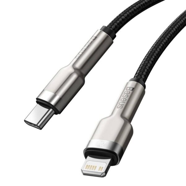 Baseus Cafule Series 2M Metal Data Cable Type-C to iP PD 20W  Black - CATLJK-B01 -  6 Months Warranty - Image 3