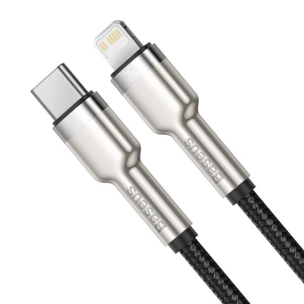 Baseus Cafule Series 2M Metal Data Cable Type-C to iP PD 20W  Black - CATLJK-B01 -  6 Months Warranty - Image 5