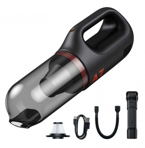 Baseus 6000Pa A7 Cordless Car Vacuum Cleaner Rechargeable Dark Gray - 6M - Image 3