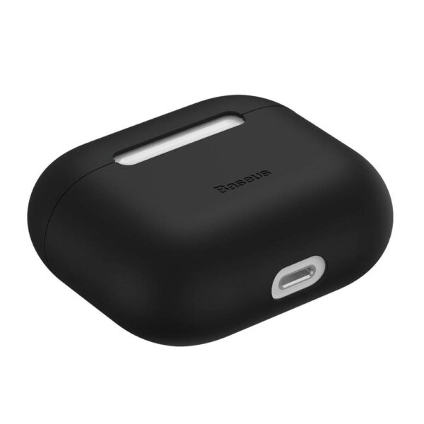 Baseus AirPods 3 Super Thin Silicone Case for Apple  Black,  -WIAPPOD-CBZ01 - Image 4