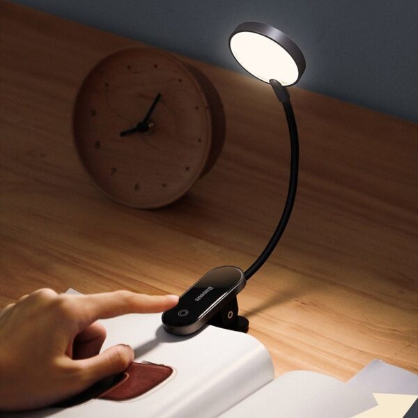 Baseus Comfort Reading Mini Clip Lamp Dark Gray - DGRAD-0G- 6 Months Warranty - Image 3