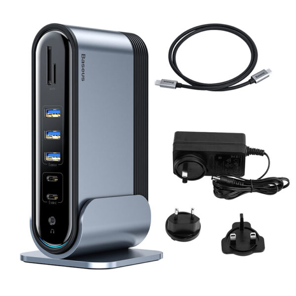 Baseus 17-in-1 Working Station Three-Screen Multifunctional Type-C Hub Adapter - 6 Months Warranty - Image 2