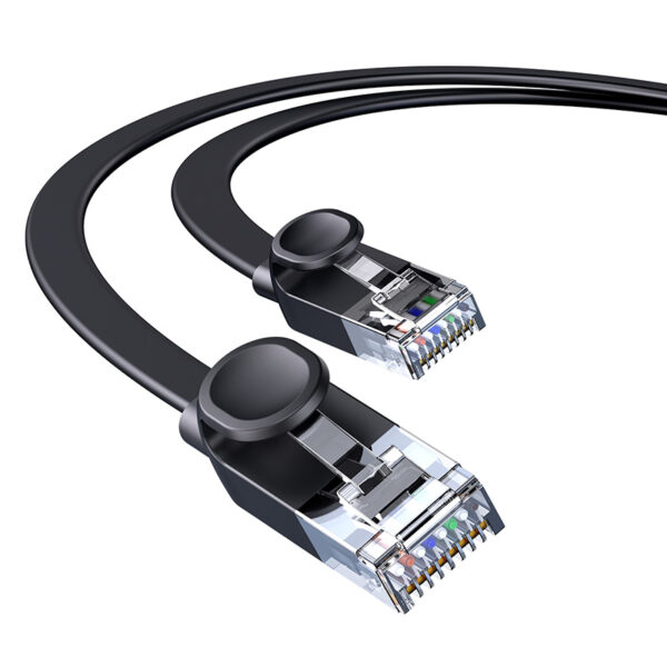 Baseus CAT 6 - 5m High Speed Six types of RJ45 Gigabit Network Cable (flat cable) Black - PCWL-D01- 6 Months warranty