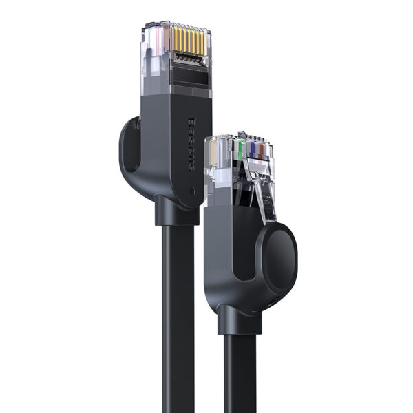 Baseus CAT 6 - 3m High Speed Six types of RJ45 Gigabit Network Cable (flat cable) Black - PCWL-C01 - Image 4