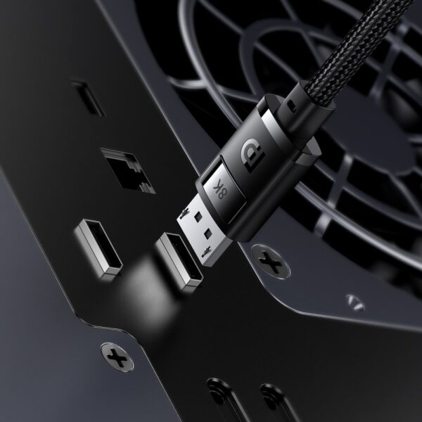 Baseus 5m DP 8K to DP 8K High Definition Series Adapter Cable Cluster Black  -  B00633706111-04 - 1 Year Warranty - Image 11