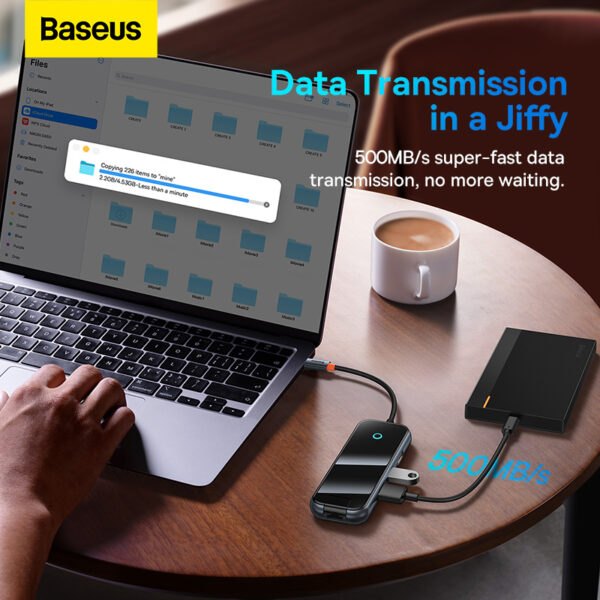 Baseus 8 Ports AcmeJoy Type-C HUB - 6M - Image 8