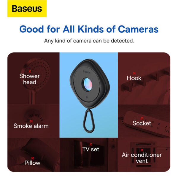 Baseus Heyo-Camera Detector-Black (With Simple Charging Cable USB to Type-C 0.3m) - FMHY000001 - Image 5