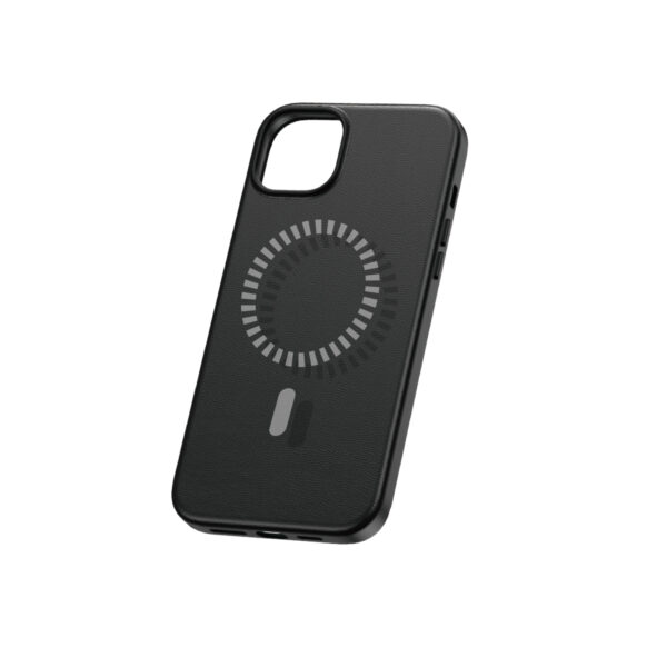 Baseus Fauxther Series for iP 15 Magnetic Phone Design Protective Magnetic Phone Case Cluster Black - P60157305113-00