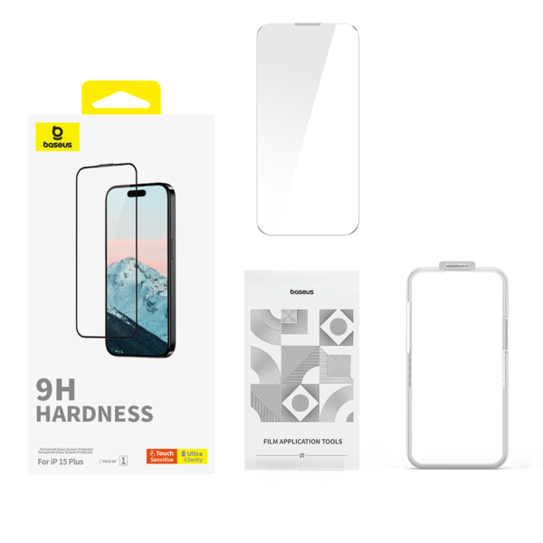 Baseus Iphone 15 Pro Max Diamond Series Full-Coverage HD Tempered Glass Screen Protector - Image 2