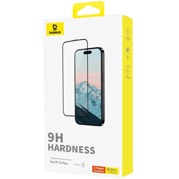 Baseus Iphone 15 Pro Max Diamond Series Full-Coverage HD Tempered Glass Screen Protector - Image 3