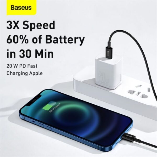 Baseus Superior Series 1M Fast Charging Data Cable Type-C to Lightning PD 20W Black - CATLYS-A01 - 6 Months Warranty - Image 14