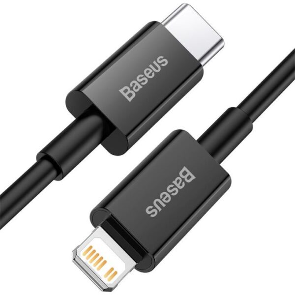 Baseus Superior Series 1M Fast Charging Data Cable Type-C to Lightning PD 20W Black - CATLYS-A01 - 6 Months Warranty - Image 2