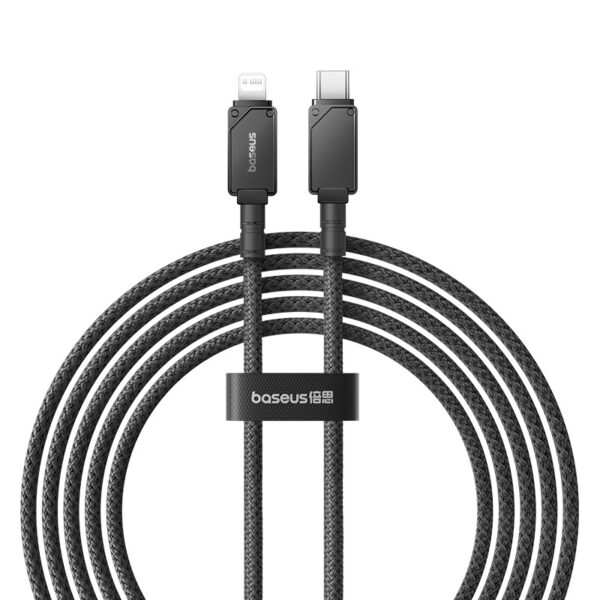 Baseus Unbreakable Series 2m Fast Charging Data Cable Type-C to Lightning 20W Cluster Black - P10355803111-01 - 6 Months Warranty - Image 2