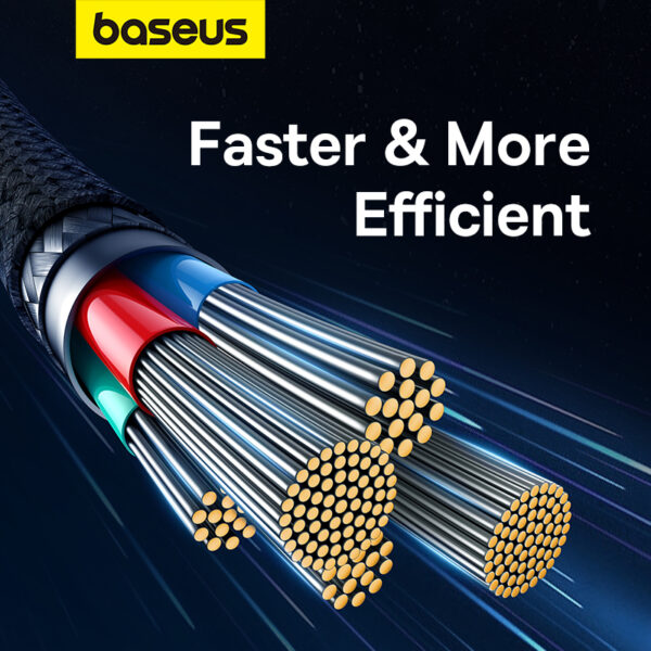 Baseus Unbreakable Series 2m Fast Charging Data Cable Type-C to Lightning 20W Cluster Black - P10355803111-01 - 6 Months Warranty - Image 10