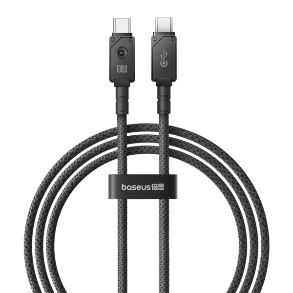 Baseus 1m Unbreakable Series Fast Charging Data Cable Type-C to Type-C 100W Cluster Black - P10355800111-00 - 6 Months Warranty