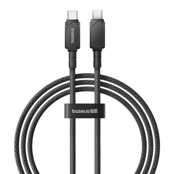 Baseus 1m Unbreakable Series Fast Charging Data Cable Type-C to Type-C 100W Cluster Black - P10355800111-00 - 6 Months Warranty - Image 2