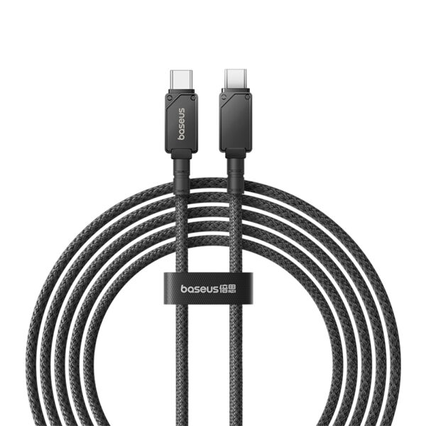 Baseus 2m Unbreakable Series Fast Charging Data Cable Type-C to Type-C 100W Cluster Black - P10355800111-01 - 6 Months Warranty - Image 2