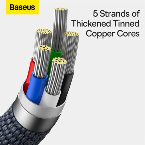 Baseus 1.2m Type-C to Lightning 20W Fast Charging Data Cable-Crystal Shine Series - Blue - Image 11