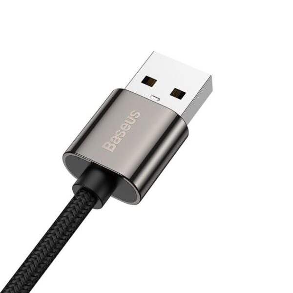 Baseus 1m USB to Type-C 66W Fast Charging Data Cable - Legend Series Elbow - Black - 6 Months Warranty - Image 3