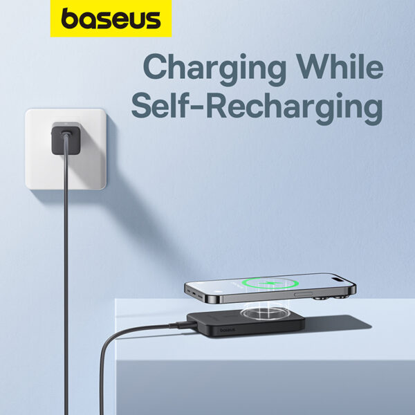 Baseus 5000mAh 20W Magnetic Mini Wireless Power Bank Black - Image 14