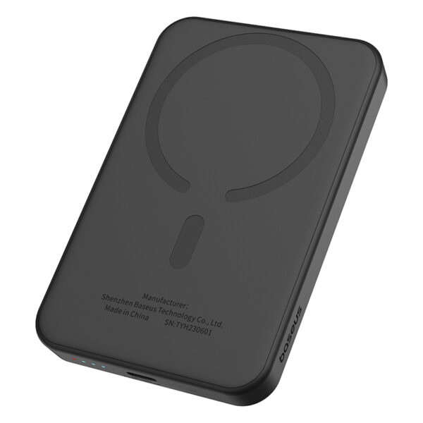 Baseus 5000mAh 20W Magnetic Mini Wireless Power Bank Black - Image 3