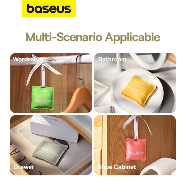 Baseus Margaret Series Car Air Freshener (Pomelo Coast) - Custard Yellow - Image 13