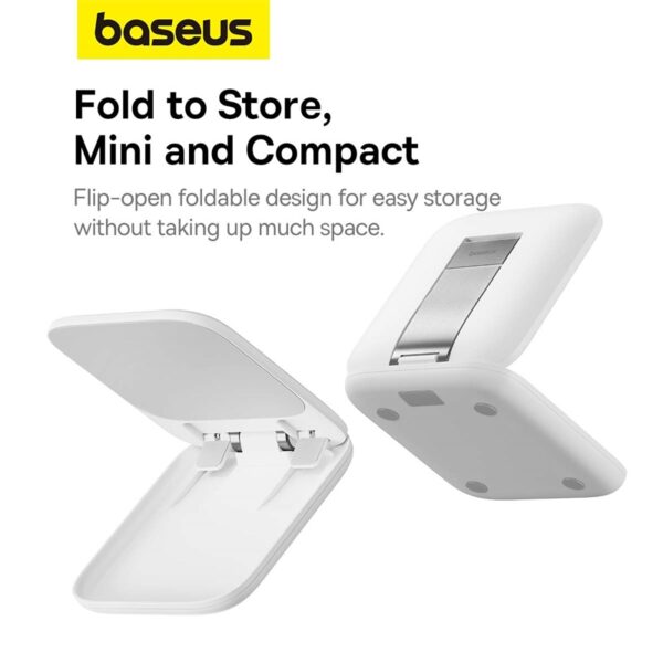 Baseus Folding Stand for Tablets - Seashell Series- White - Image 9