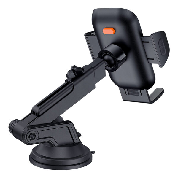 Baseus Clamp-Type Phone Holder  Ultra Control Go Series (Suction Cup Version) - Cluster Black - Image 3