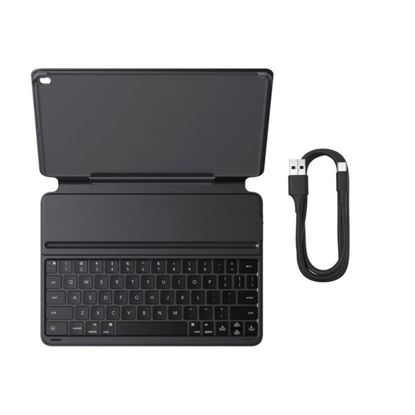 Baseus 10.2 Inch iPad Case for (2019/2020/2021) Brilliance Series Magnetic Keyboard - Cluster Black (with Simple Series Type-C Cable) - 6M - Image 3