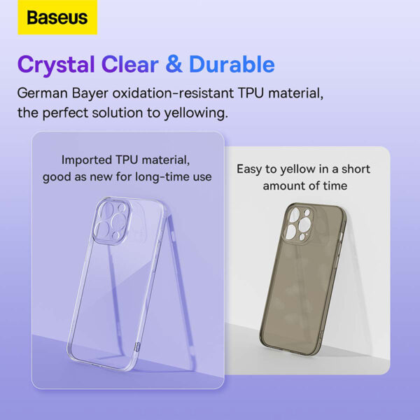 Baseus iPhone 14 Pro Max Case - Simple Series 2 - Clear - Image 8