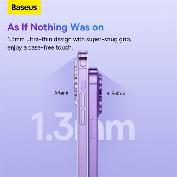 Baseus iPhone 14 Pro Case - Simple Series 2 - Clear - Image 8