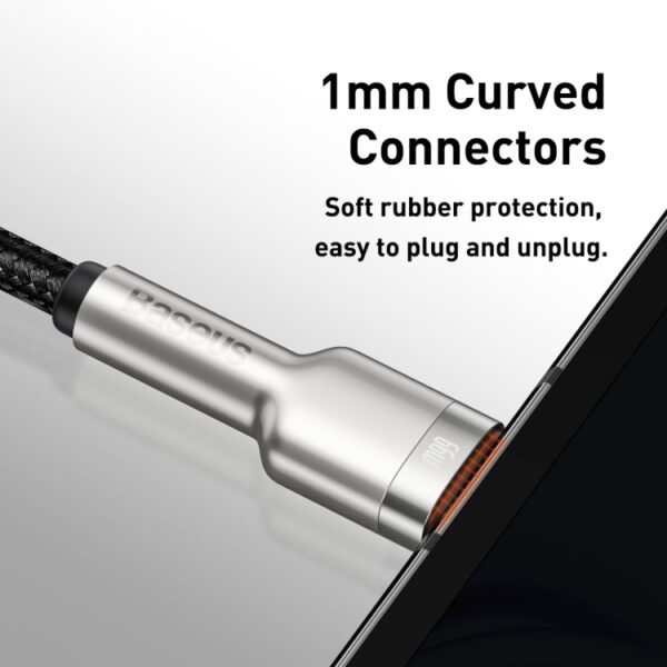 Baseus 1M USB to Type-C 66W Metal Data Cable - Image 4