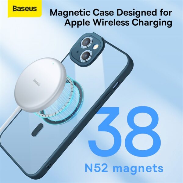 Baseus iPhone 14 Plus Frame Series Magnetic Case with Tempered Glass - Image 14