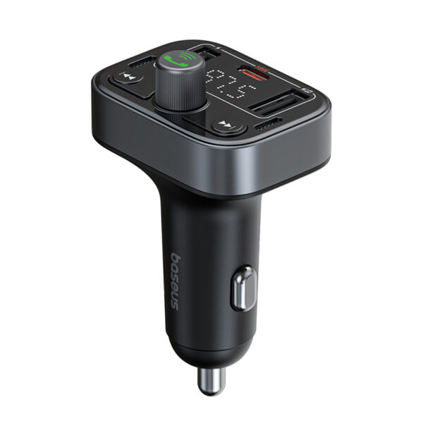 Baseus S-09 Pro Series Car FM Transmitter Cluster Black - 6M - Image 4