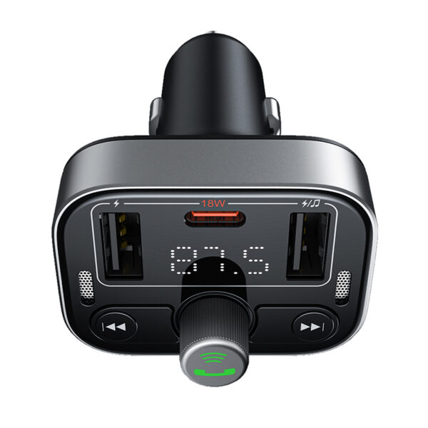 Baseus S-09 Pro Series Car FM Transmitter Cluster Black - 6M - Image 3