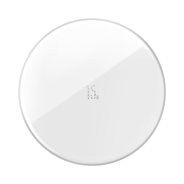 Baseus 15W Simple Wireless Charger (Updated Version for Type-C) - White - 6M