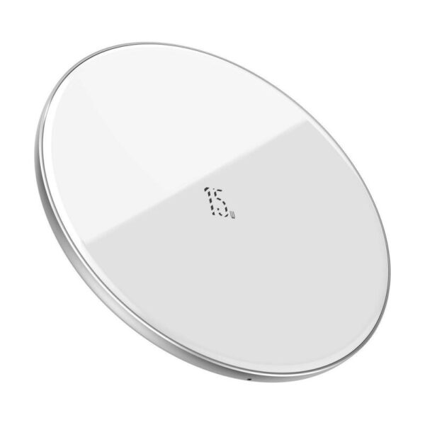 Baseus 15W Simple Wireless Charger (Updated Version for Type-C) - White - 6M - Image 4