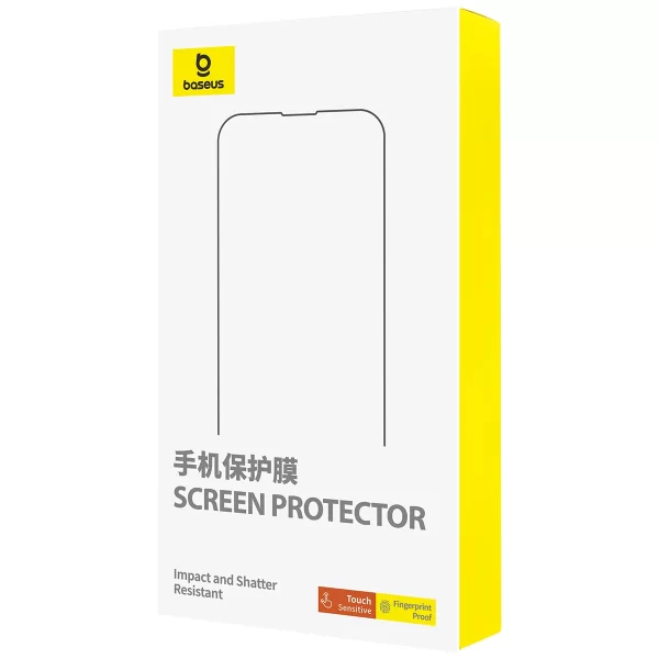 Baseus iPhone 15 Pro Max Corning Series Full-Coverage Eye-Protection Tempered Glass Screen Protector with Built-in Dust Filter - Image 2