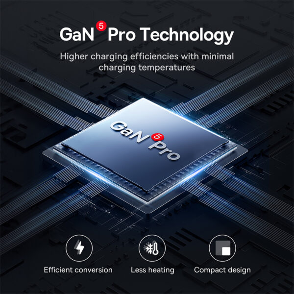 Baseus GaN5 Pro 65W 1.5m PowerCombo On Powerstrip - Cluster Black - 6M - Image 16