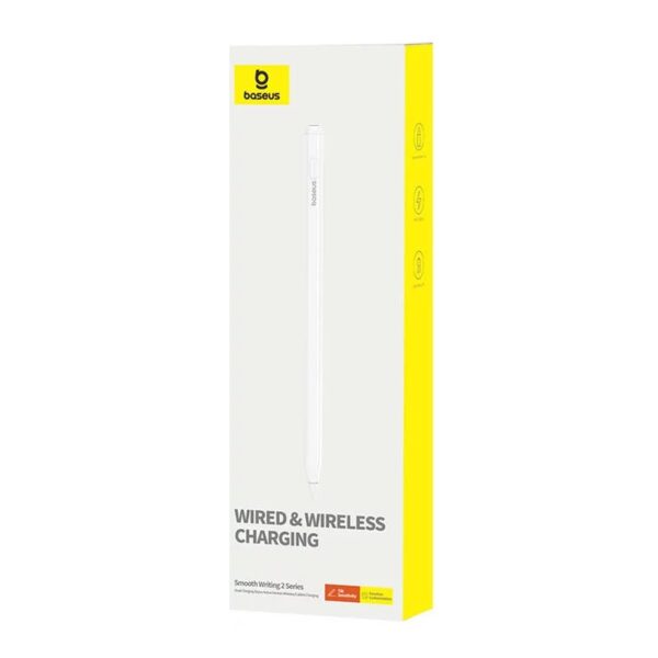 Baseus Smooth Writing 2 Series Dual Charging Stylus Active Wired and Wireless Version - Moon White - 6M - Image 9