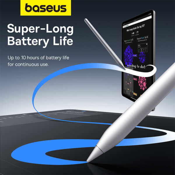 Baseus Smooth Writing 2 Series Wireless Charging Multifunctional Stylus - Moon White - 6M - Image 13