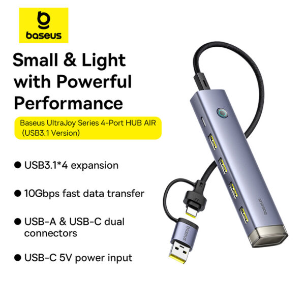 Baseus UltraJoy Series 4 Port HUB AIR baseuscolombo