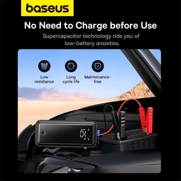 Baseus 3000A Super Energy Mega Series Car Jump Starter Supercapacitor - Image 5